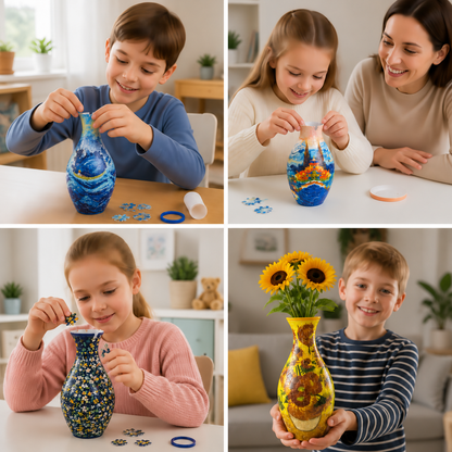 DIY-3D-Puzzle-Blumenvase