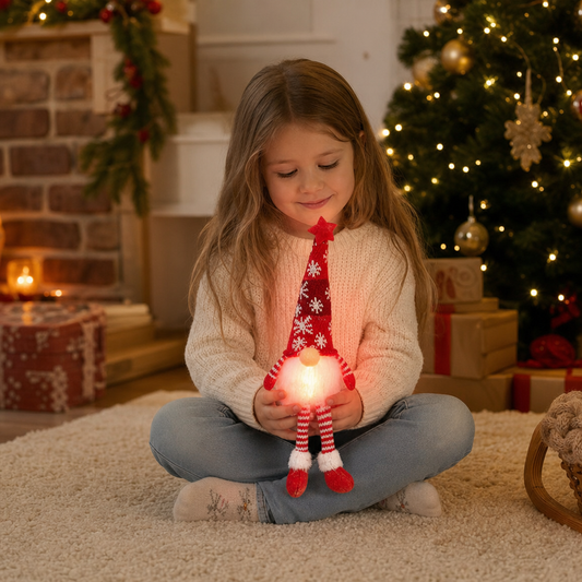 Leuchtende LED-Weihnachtswichtel-Dekorationen