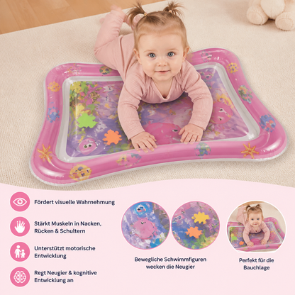 Aufblasbare Wasserspielmatte für die Bauchlage
