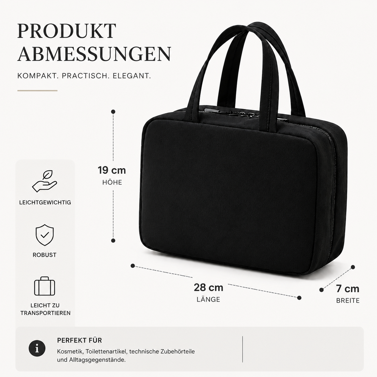 Familien-Reise-Organizer-Tasche für Spielzeug & Alltagsutensilien