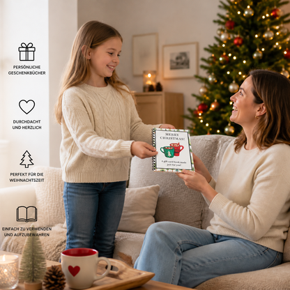 DIY-Weihnachts-Geschenkkartenbuch – Spiralgebundener Geschenk-Organizer für die Feiertage