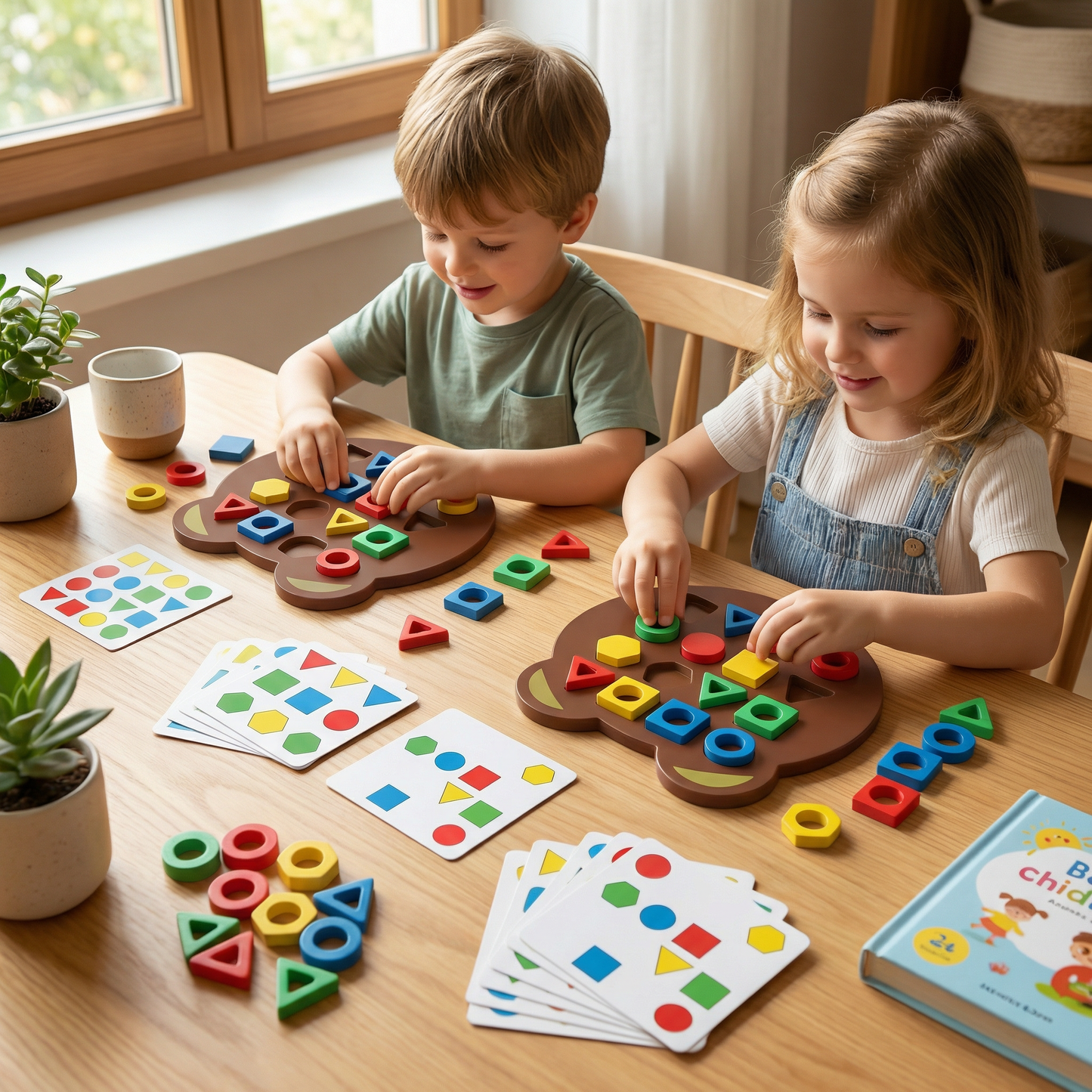 Farb- & Formen-Matching Spiel für Kinder – Interaktives Lernspielzeug