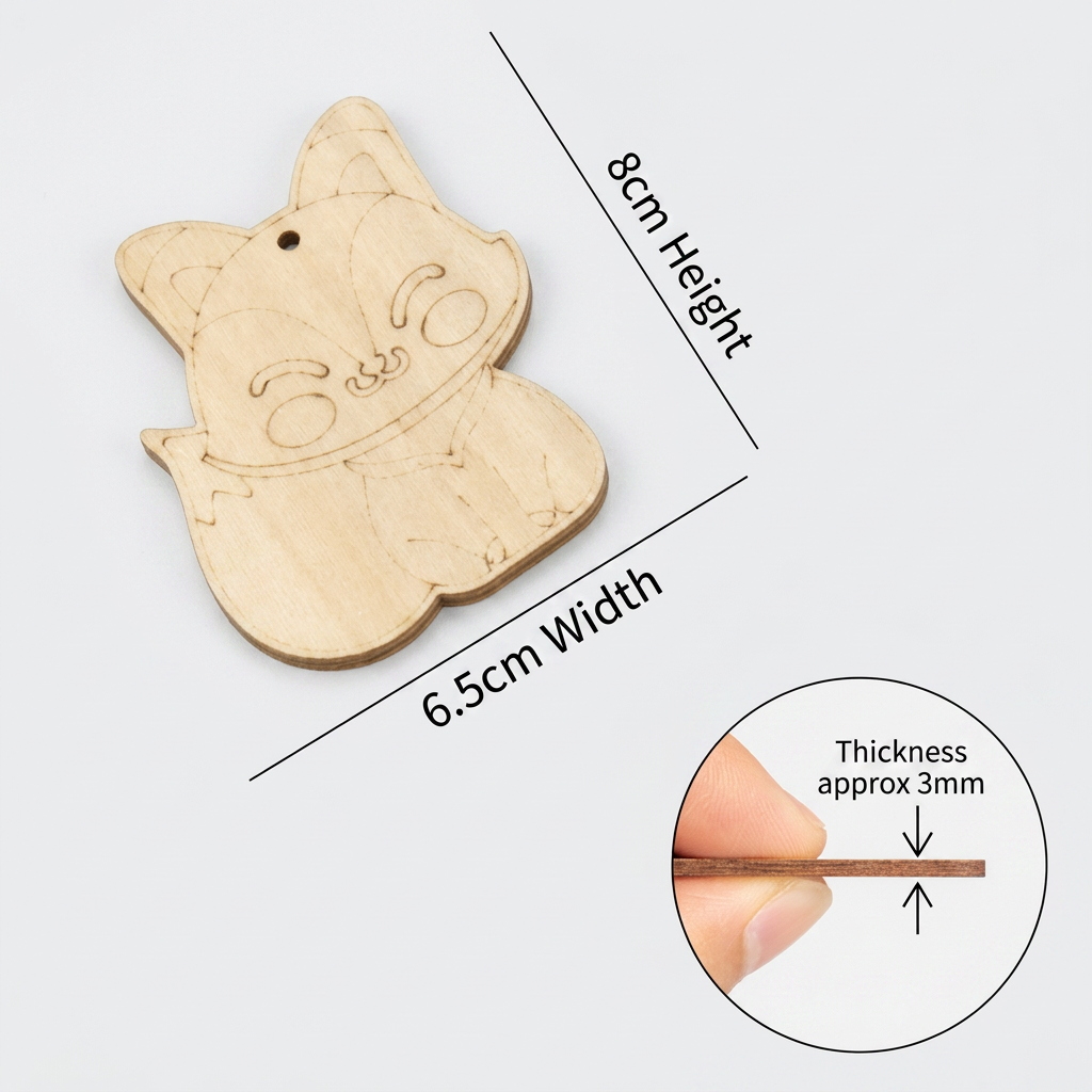 DIY-Holz-Bastelset zum Bemalen & Spielen für Kinder