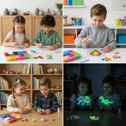 DIY-Leuchtperlen-Bastelset – Im Dunkeln leuchtend