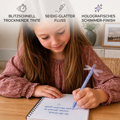 Magischer Gelstift mit Libellenflügeln