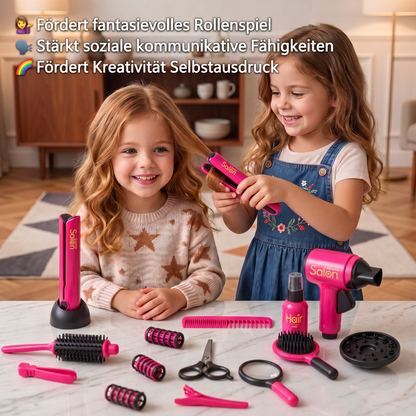 14-teiliges Kinder-Friseursalon-Rollenspielset