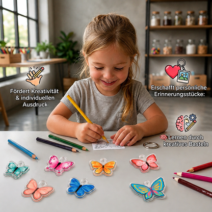 DIY-Schrumpfkunst-Set für Schlüsselanhänger & Charms für Kinder