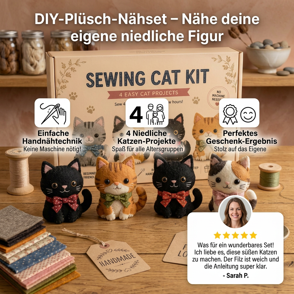 DIY-Plüsch-Nähset – Nähe deine eigene niedliche Figur