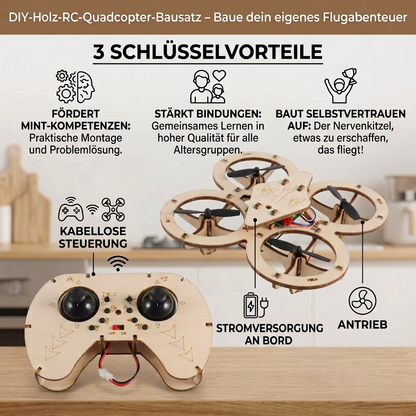 DIY-Holz-RC-Quadcopter-Bausatz – Baue dein eigenes Flugabenteuer