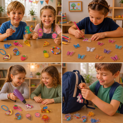 DIY-Schrumpfkunst-Set für Schlüsselanhänger & Charms für Kinder