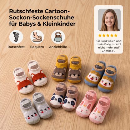 Rutschfeste Cartoon-Sockenschuhe für Babys & Kleinkinder