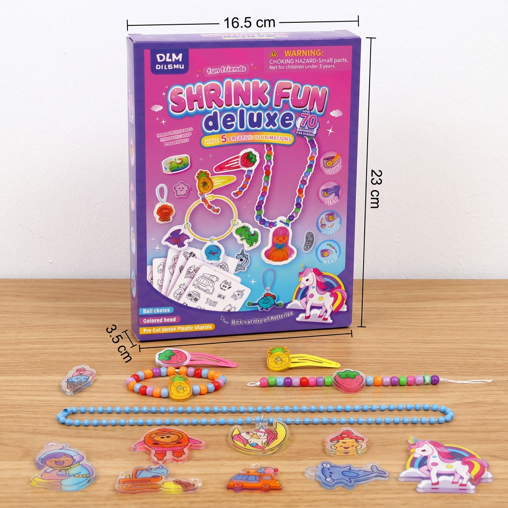 DIY-Schrumpfkunst-Set für Schlüsselanhänger & Charms für Kinder