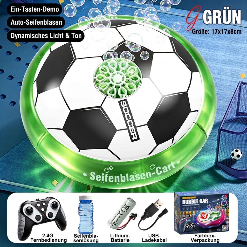 Ferngesteuerter Fußball-Seifenblasenball mit Licht & Musik