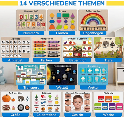 Montessori-Aktivitätsbuch – Wiederverwendbares Lernbuch für Vorschulkinder