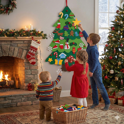 Montessori Filz Weihnachtsbaum