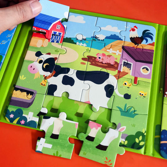 Magnetisches Montessori Puzzle Buch
