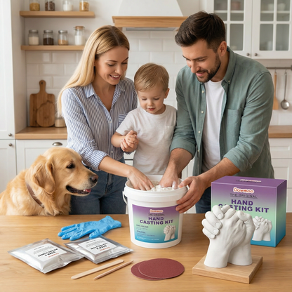 Handabdruck-Set für Familien & Paare – 3D Gips Erinnerungsset