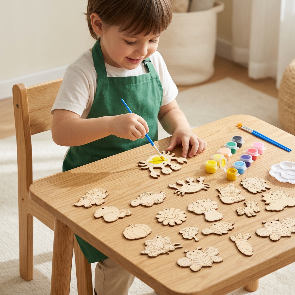 DIY-Holz-Bastelset zum Bemalen & Spielen für Kinder