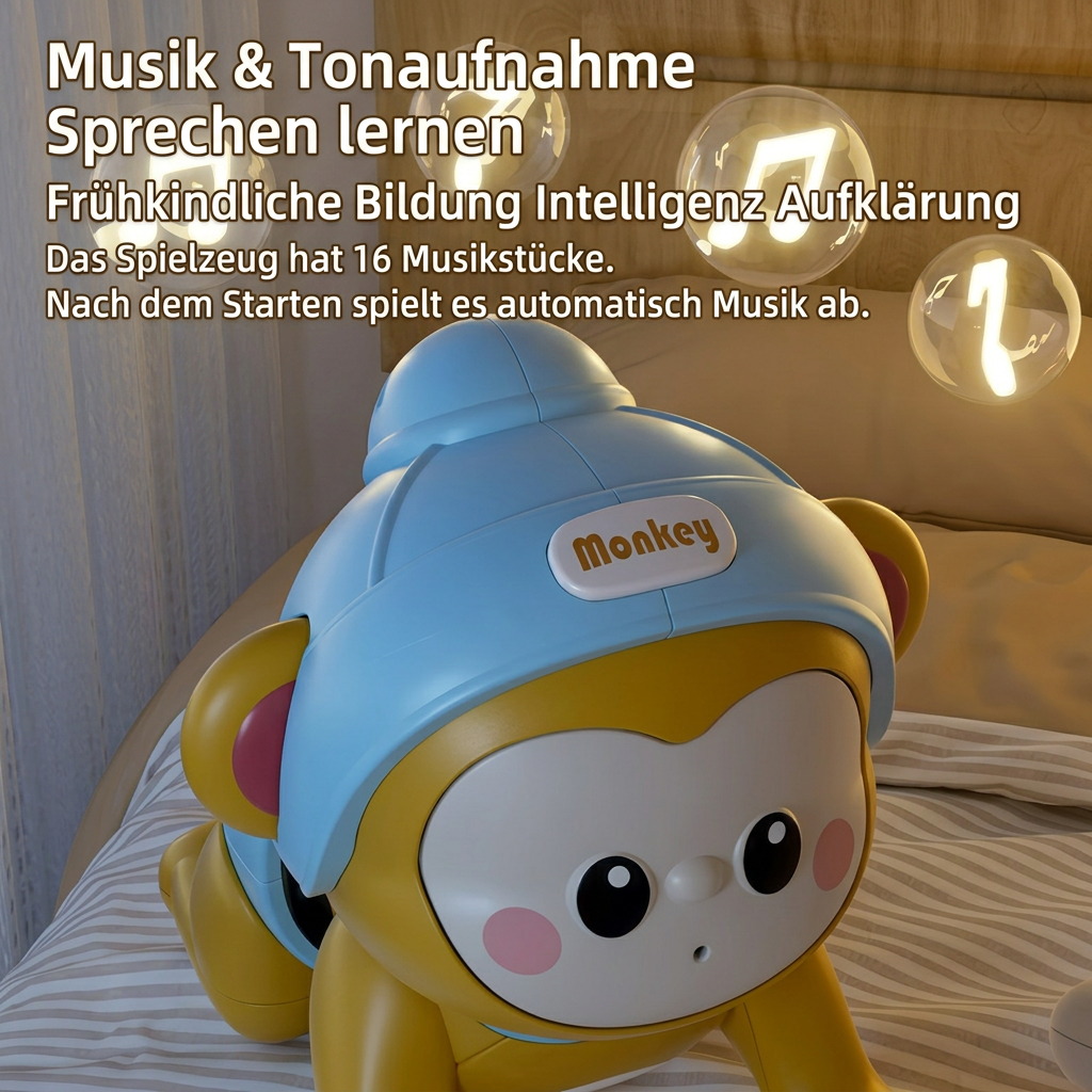Interaktives Krabbel-Babyspielzeug mit Musik und Sprachaufzeichnung