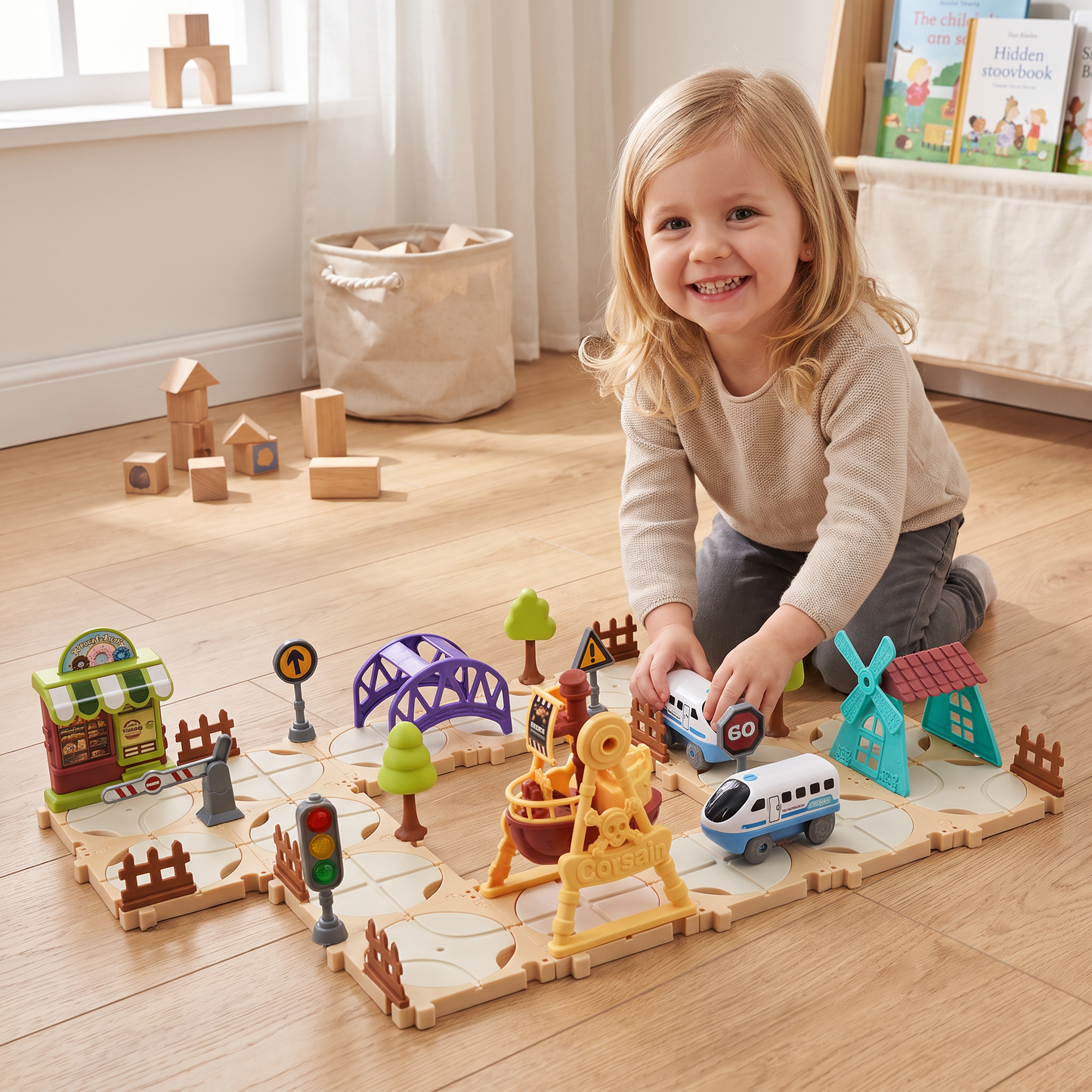 DIY-Eisenbahn-Bausatz für den Vergnügungspark