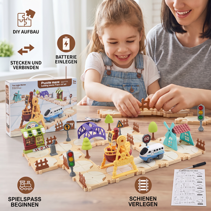 DIY-Eisenbahn-Bausatz für den Vergnügungspark