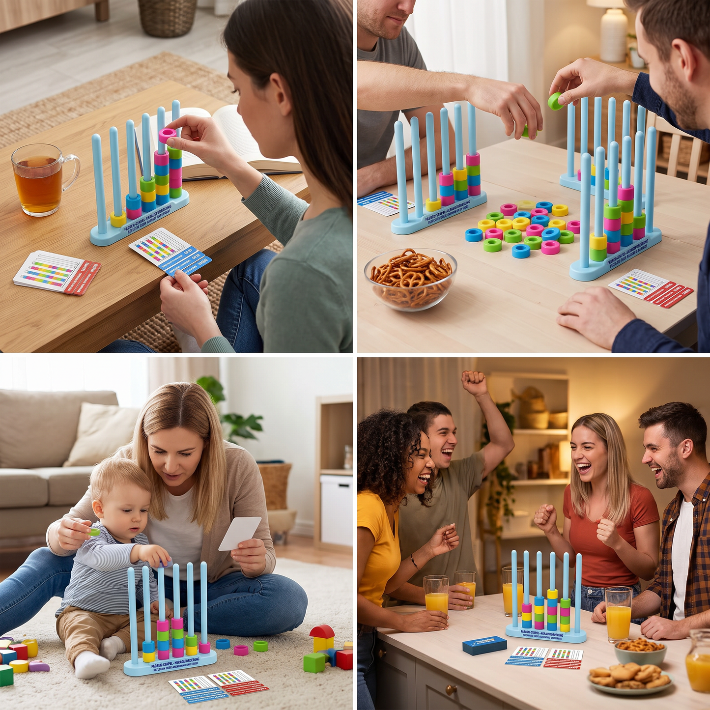 Color Stack Challenge – Rasantes Farbzuordnungsspiel für Partys und die ganze Familie