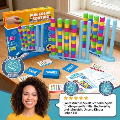 Color Stack Challenge – Rasantes Farbzuordnungsspiel für Partys und die ganze Familie