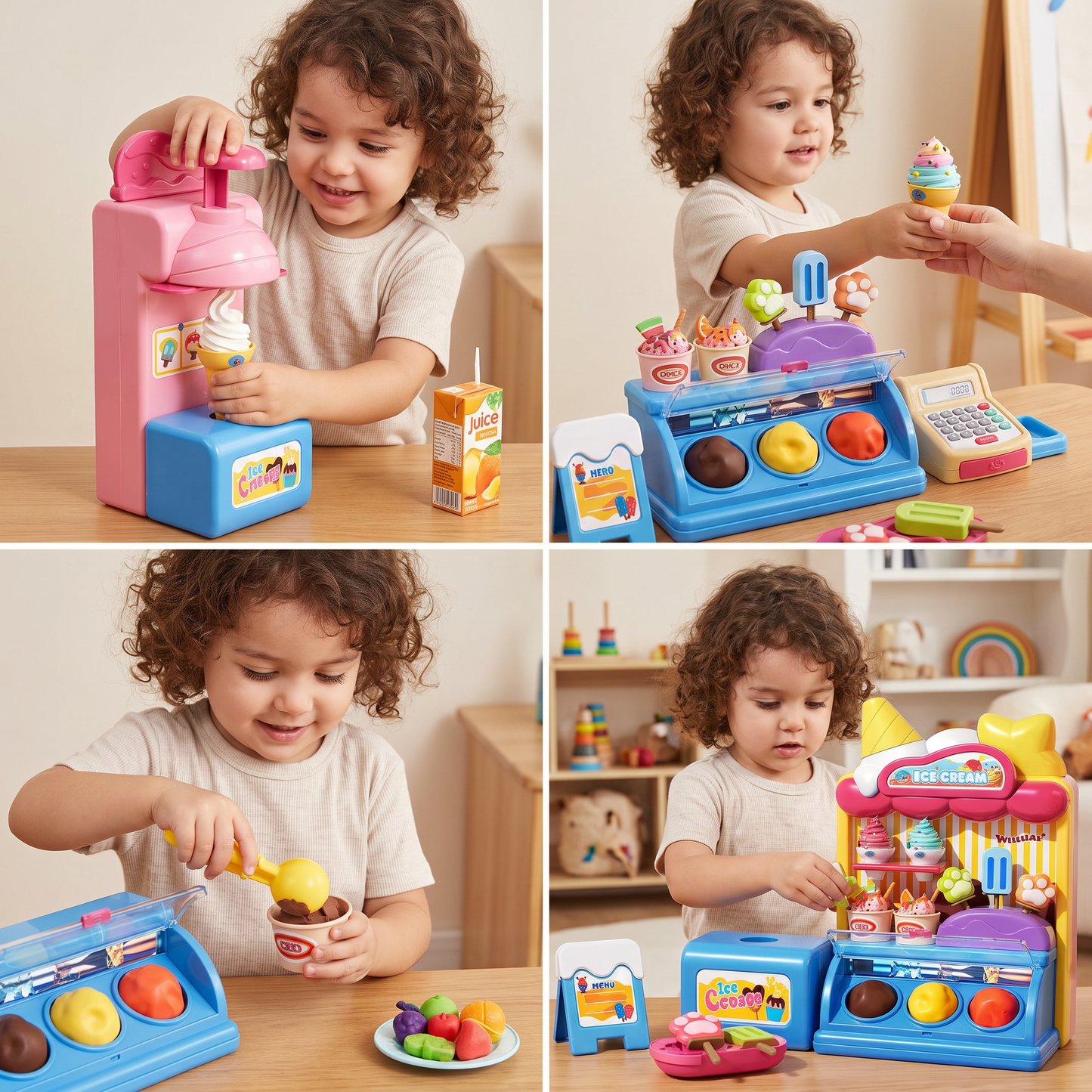DIY-Spielset zum Herstellen von Eis aus Modelliermasse