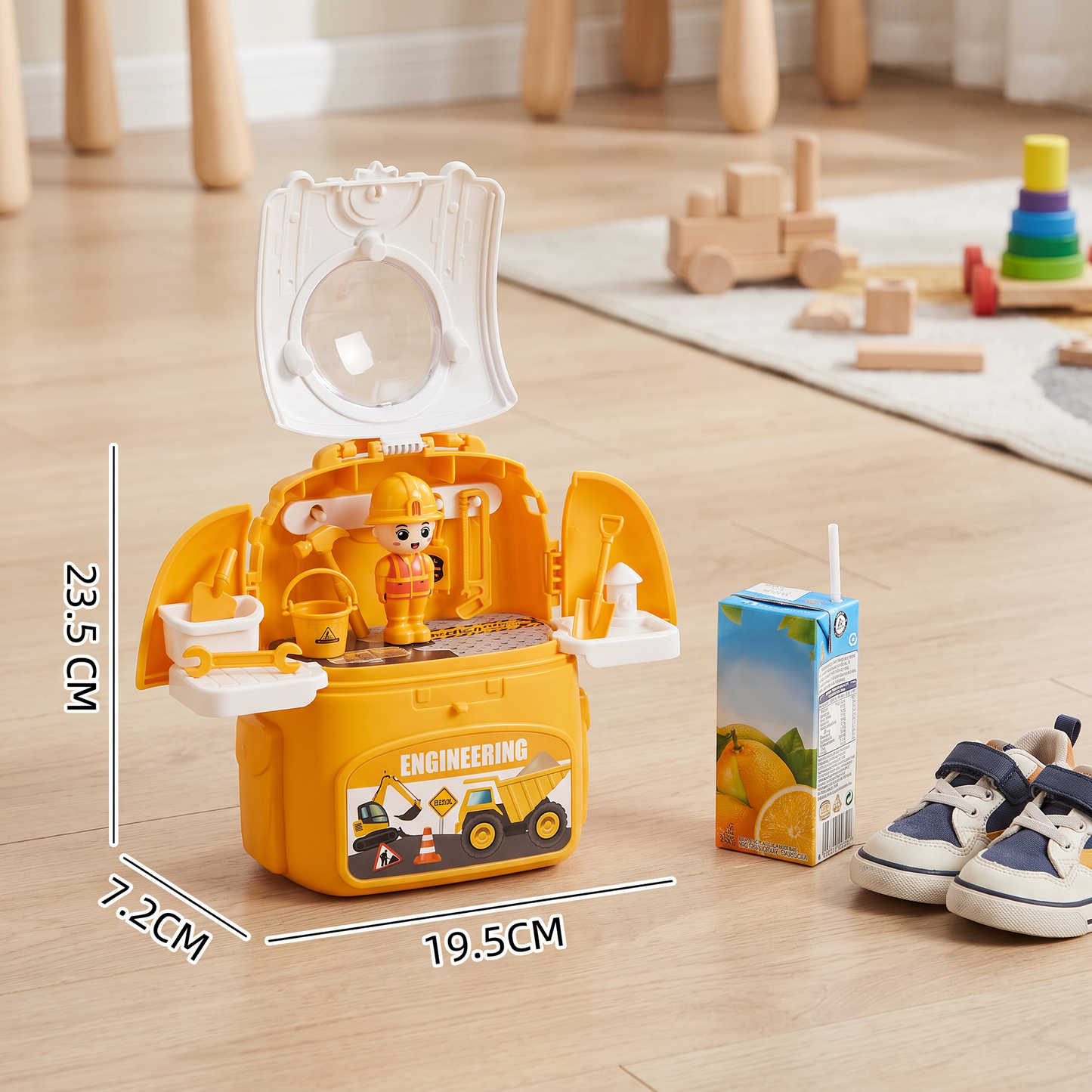 3-in-1 Rucksack-Spielset für unterwegs