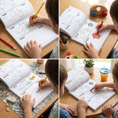 Montessori-Zeichenlernbuch – Schritt für Schritt zeichnen lernen und üben