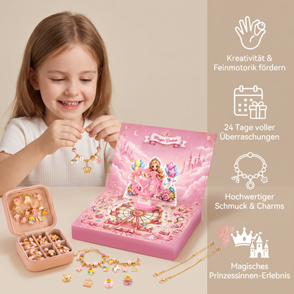 Prinzessinnen-DIY-Adventskalender zum Schmuck- & Armbänderbasteln