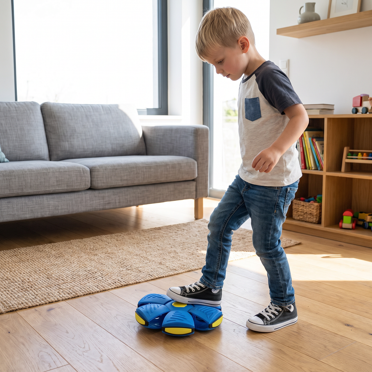 Magischer verwandelbarer Flug-Scheibenball – Interaktives Spielzeug für Kinder