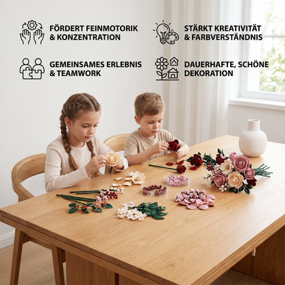 Blumenstrauß-Bausteinset