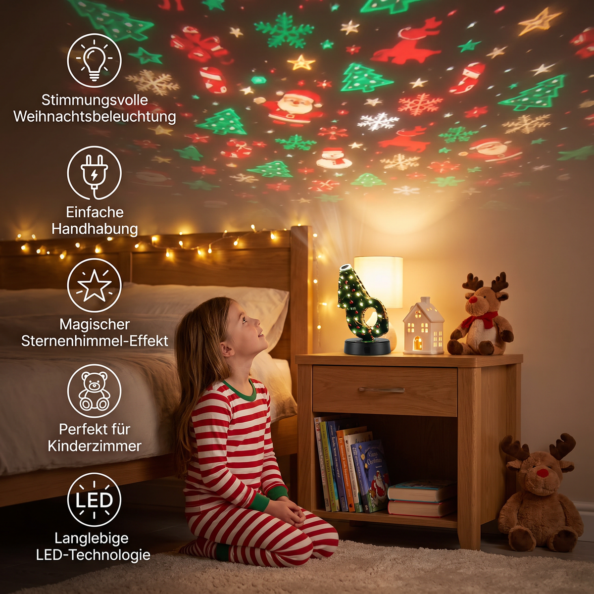 Weihnachtsbaum-Projektorlampe