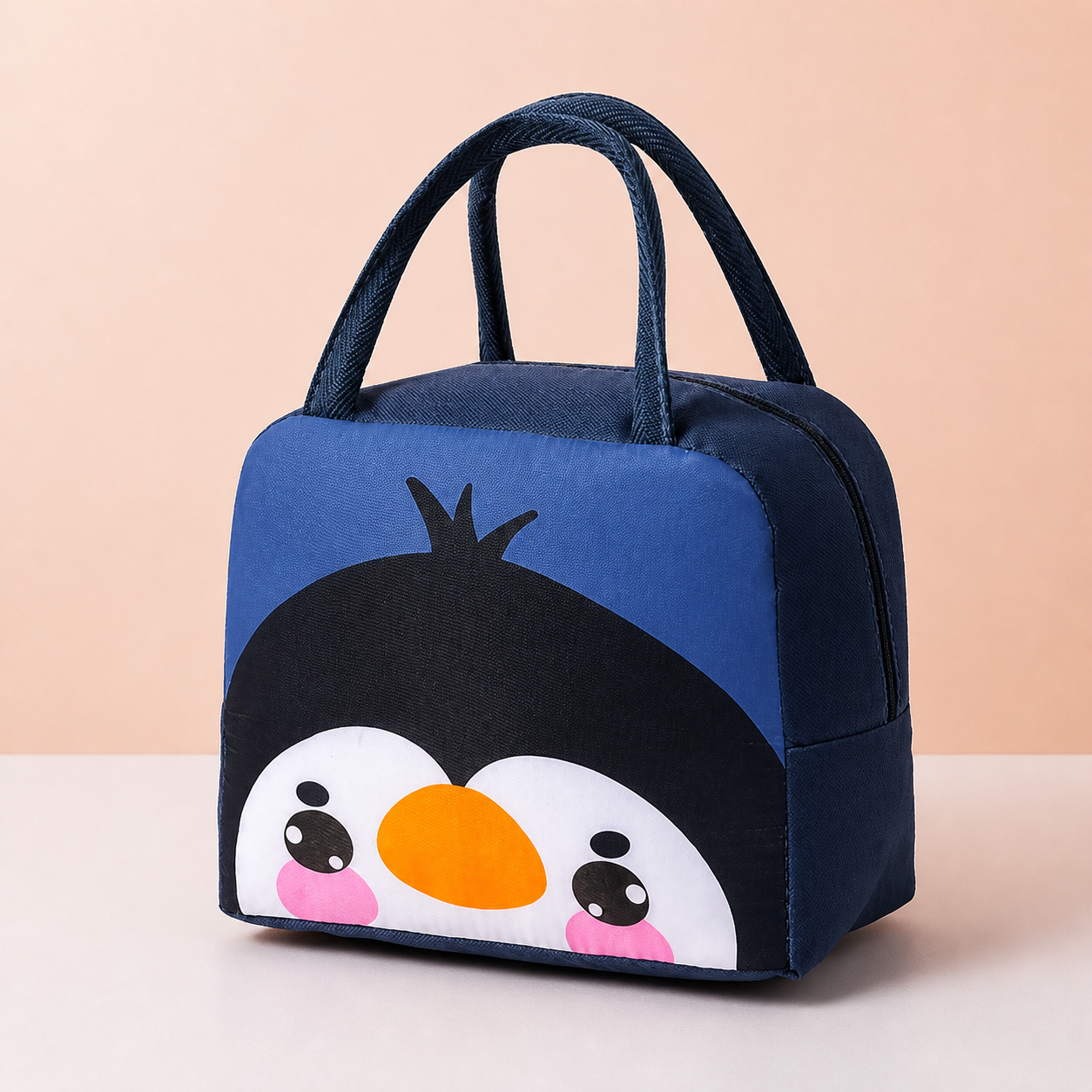 Isolierte Brotdose-Tasche mit Cartoon-Tiermotiv für Kinder