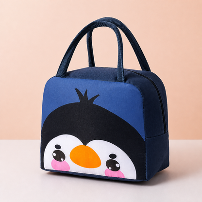Isolierte Brotdose-Tasche mit Cartoon-Tiermotiv für Kinder