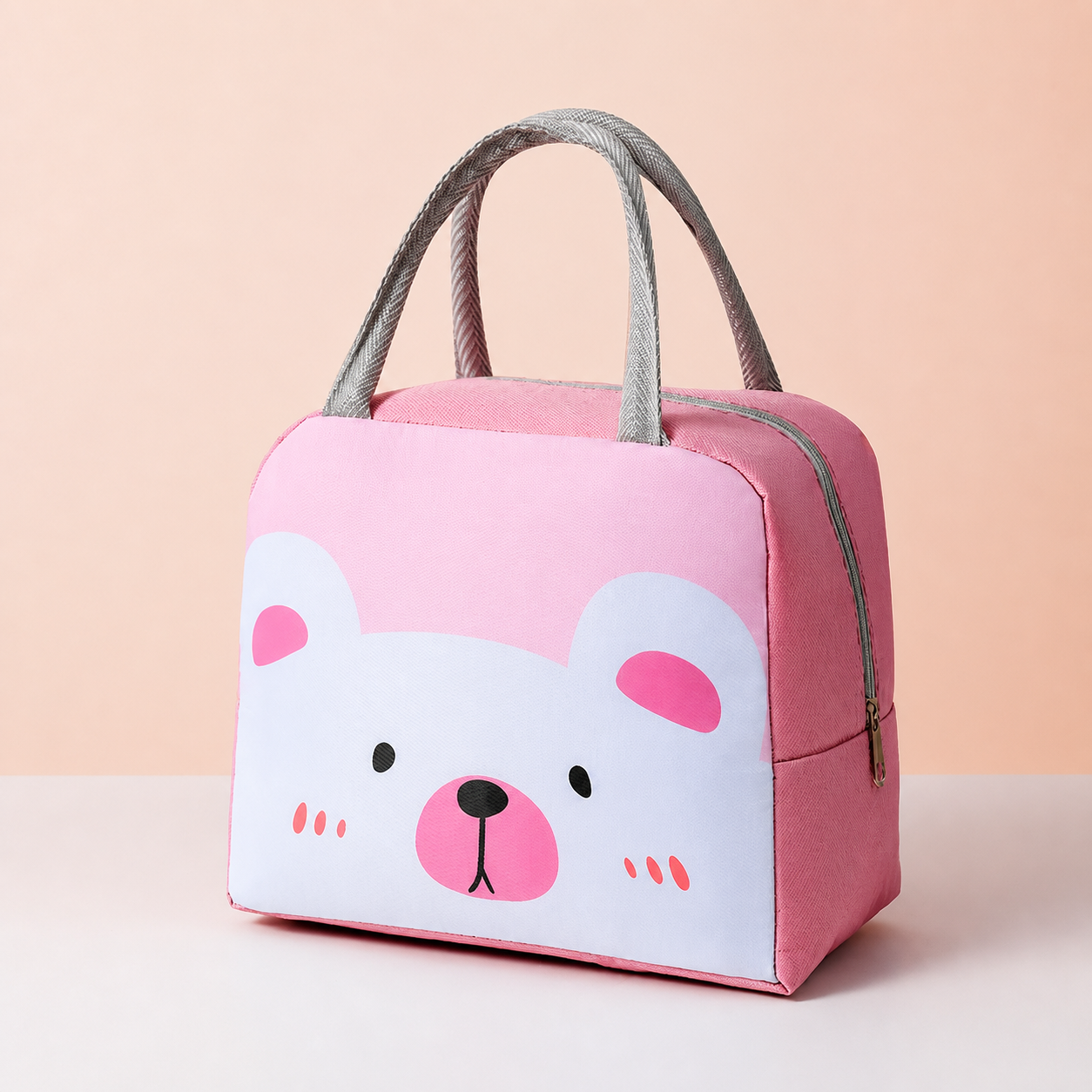 Isolierte Brotdose-Tasche mit Cartoon-Tiermotiv für Kinder