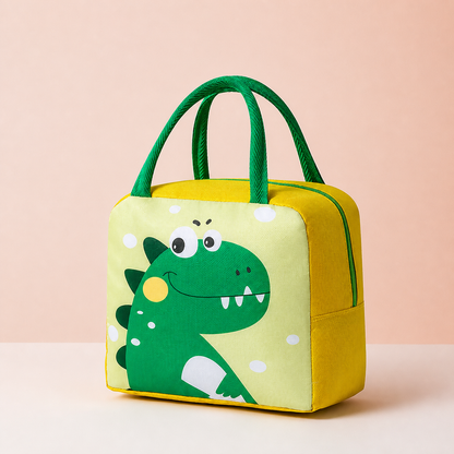 Isolierte Brotdose-Tasche mit Cartoon-Tiermotiv für Kinder