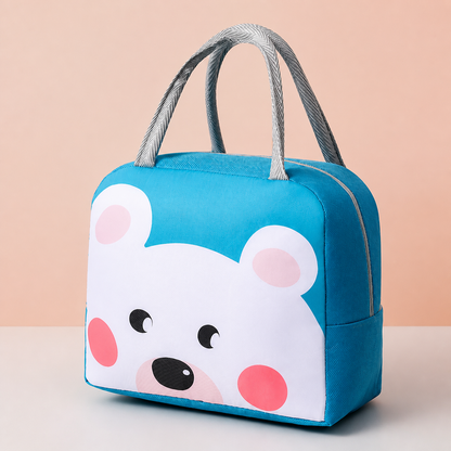 Isolierte Brotdose-Tasche mit Cartoon-Tiermotiv für Kinder