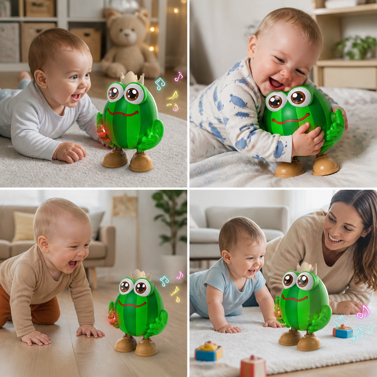 Tanzendes Wassermelonen-Bauchlage-Spielzeug mit Licht & Musik