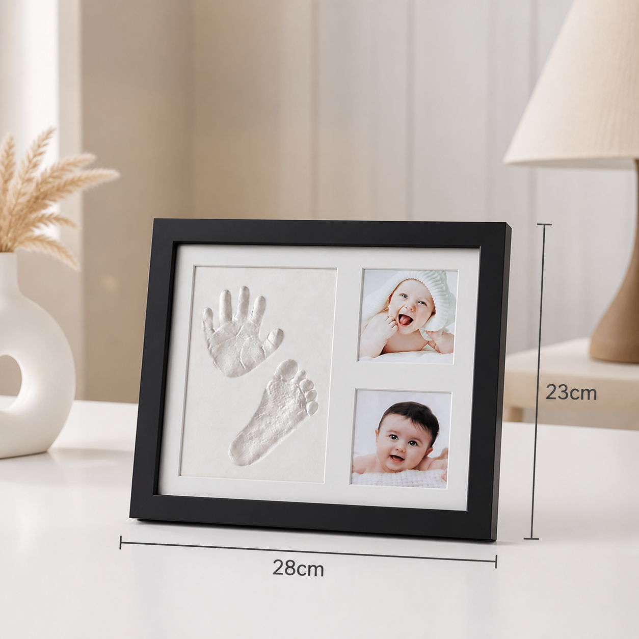 DIY-Handabdruck-Erinnerungsrahmen-Set für Kinder – Handabdruck & Fotodisplay