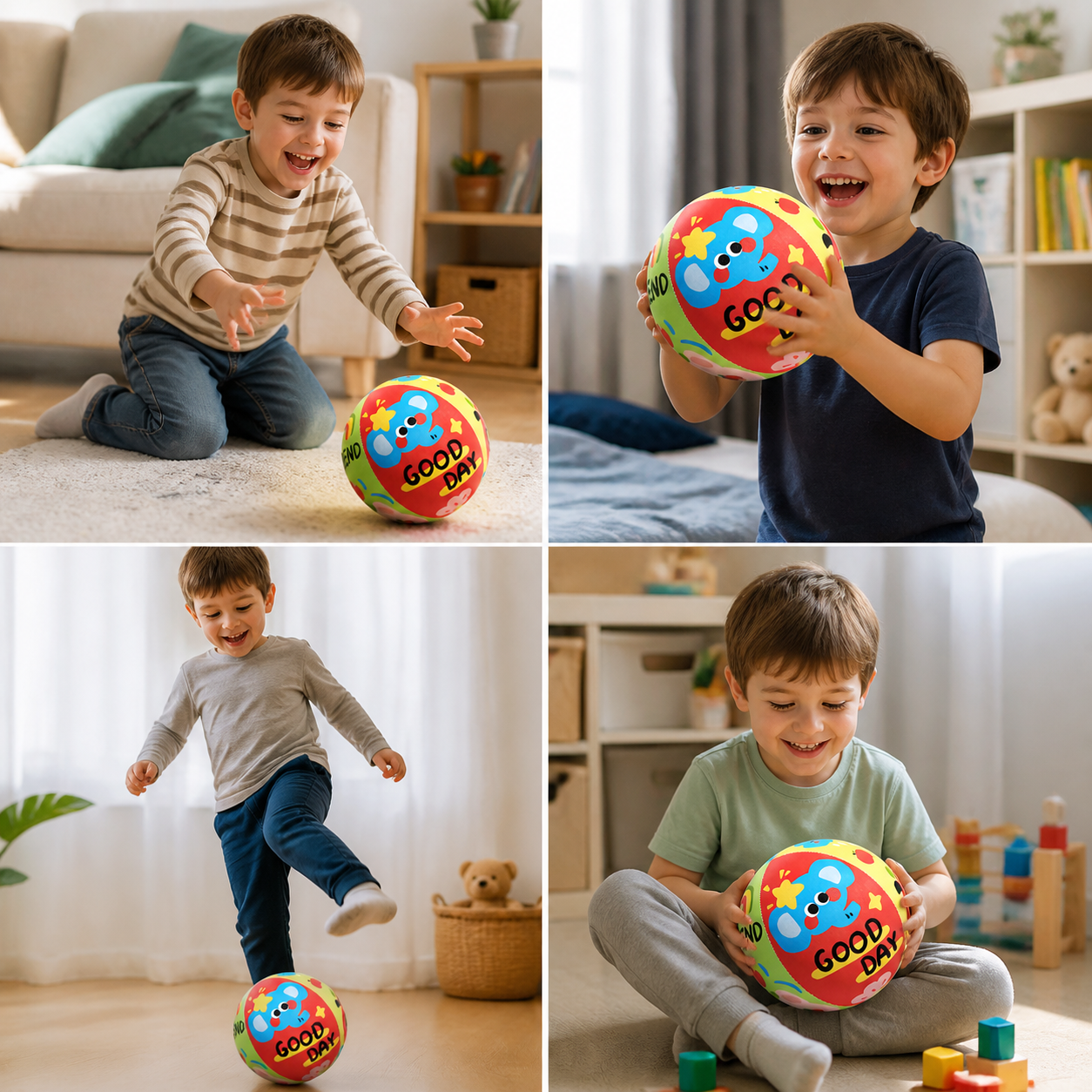 Weicher & sicherer geräuscharmer Indoor-Spielball für Kinder