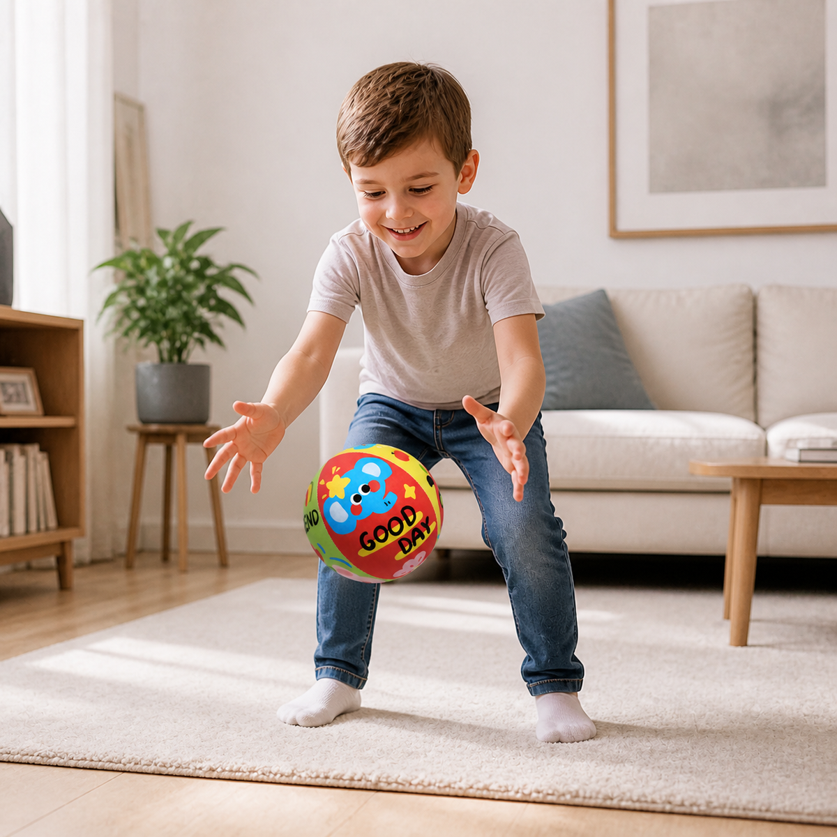Weicher & sicherer geräuscharmer Indoor-Spielball für Kinder