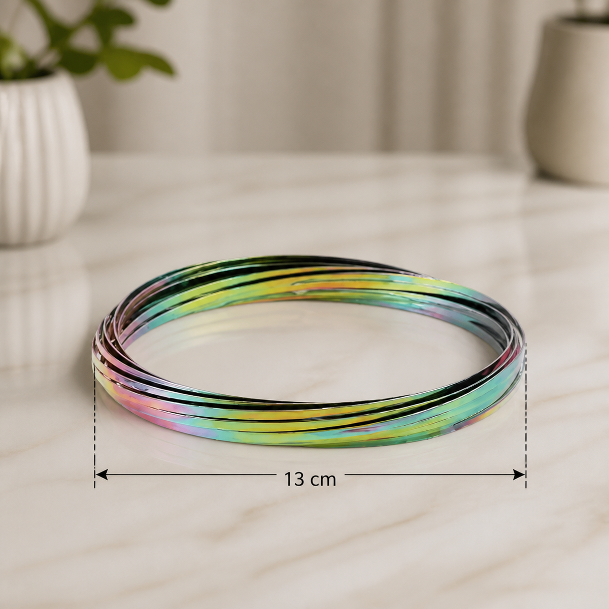 Geometrisches Feder-Fidget-Spielzeug – Sensorische Anti-Stress-Skulptur