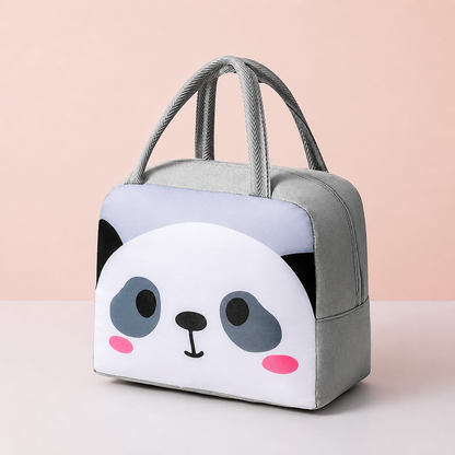 Isolierte Brotdose-Tasche mit Cartoon-Tiermotiv für Kinder