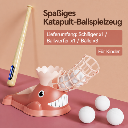 Tret-Baseball-Wurfmaschine mit Schläger & Bällen für Kinder
