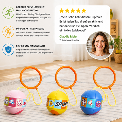 Interaktives Skip-Ball-Knöchelspielzeug für Kinder