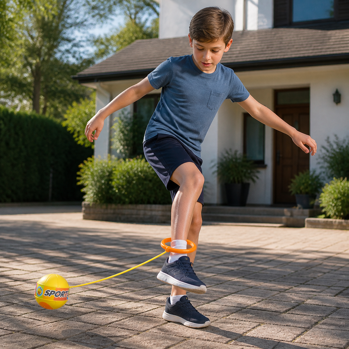 Interaktives Skip-Ball-Knöchelspielzeug für Kinder