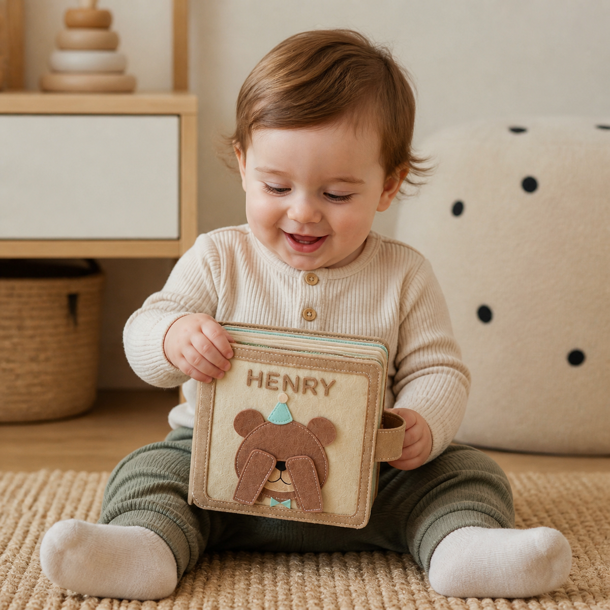Personalisiertes Filzbuch für Kinder