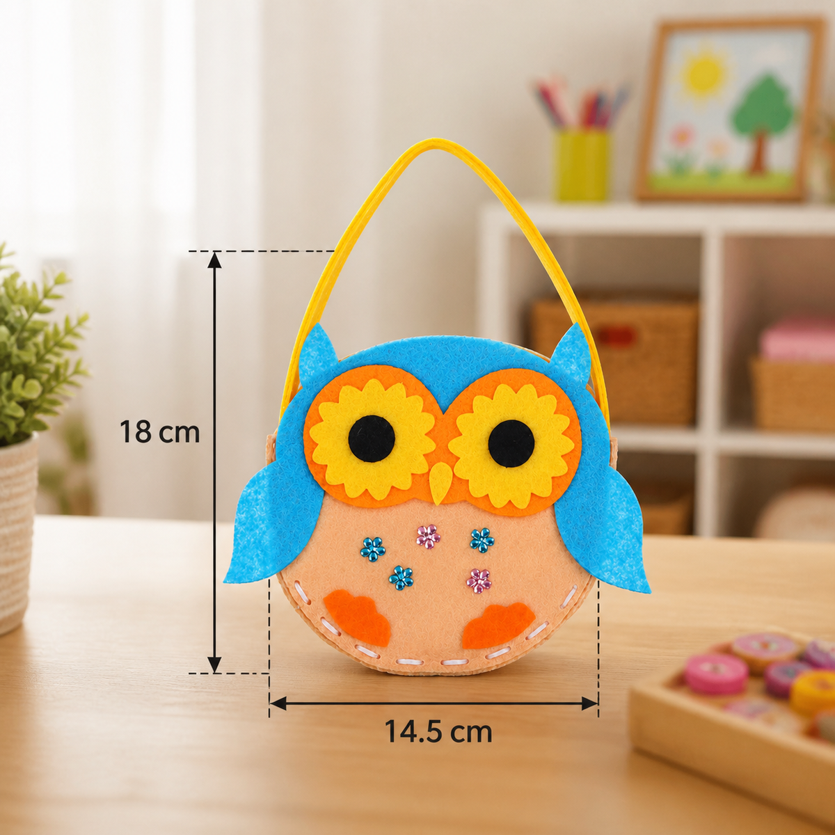 DIY-Niedliches Filz-Handtaschen-Nähset für Kinder